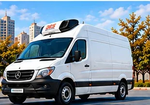 Van refrigerada com equipamento BES instalado